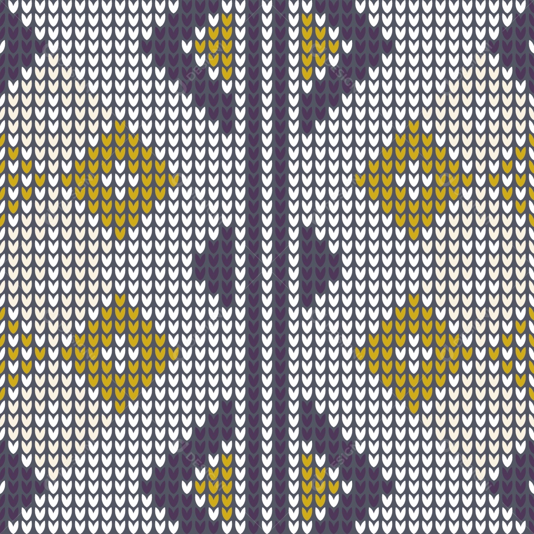 Padrões de Tricô Coloridos Ilustração Vetor EPS