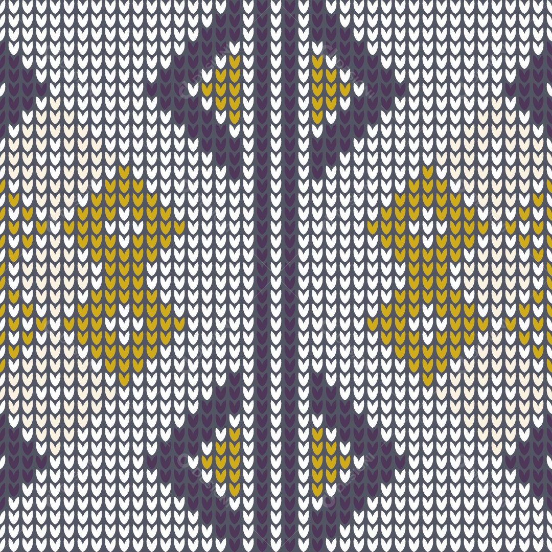 Padrões de Tricô Coloridos Ilustração Vetor EPS