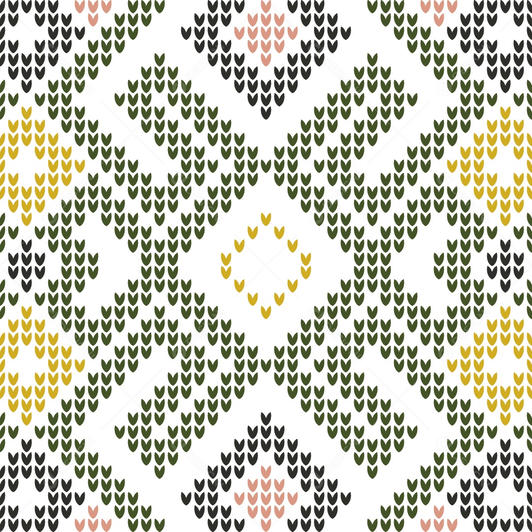 Padrões de Tricô Coloridos Ilustração Vetor EPS