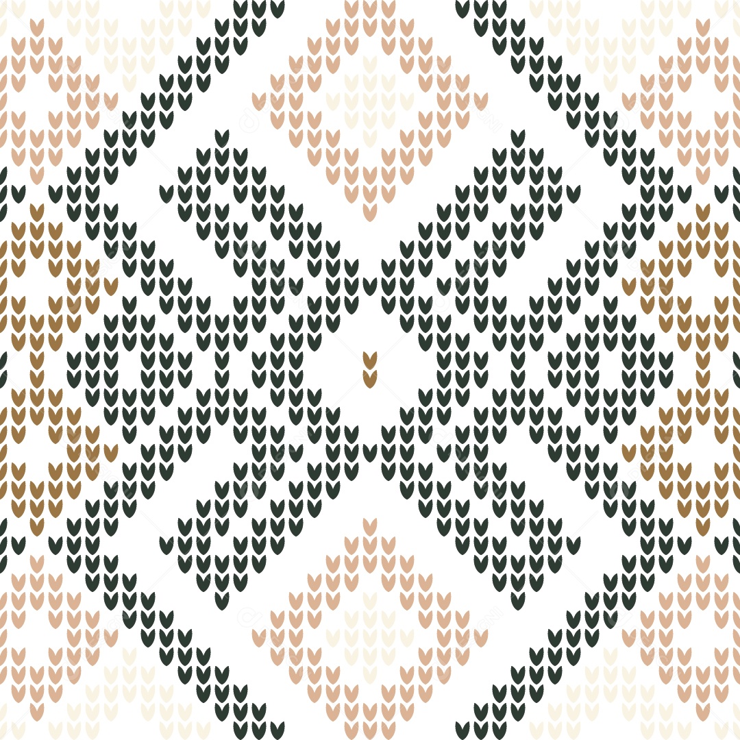 Padrões de Tricô Coloridos Ilustração Vetor EPS