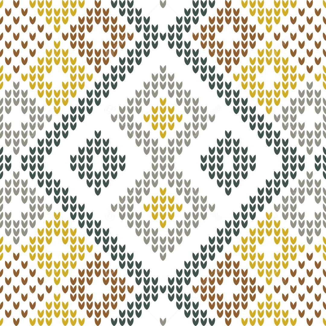 Padrões de Tricô Coloridos Ilustração Vetor EPS