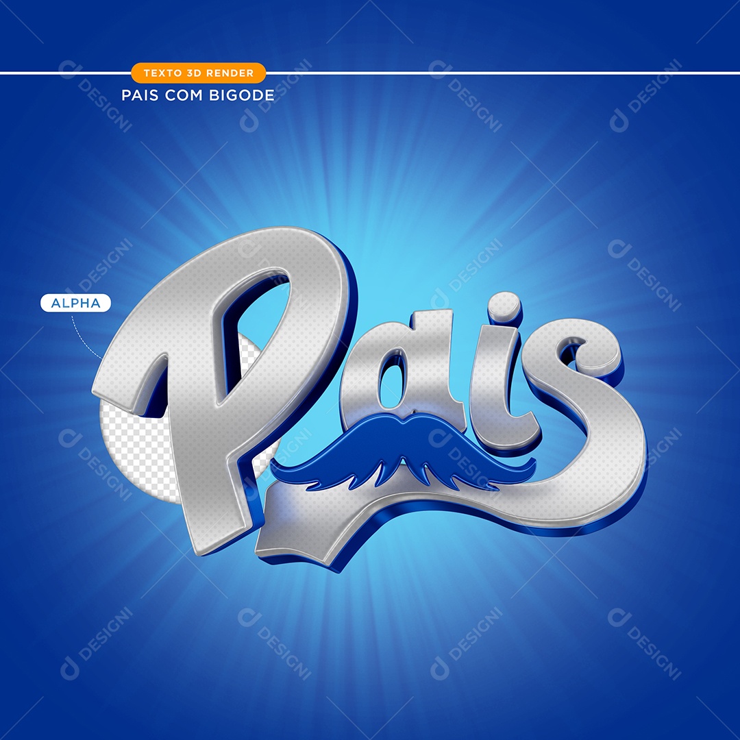 Selo 3D Pais Para Composição PSD