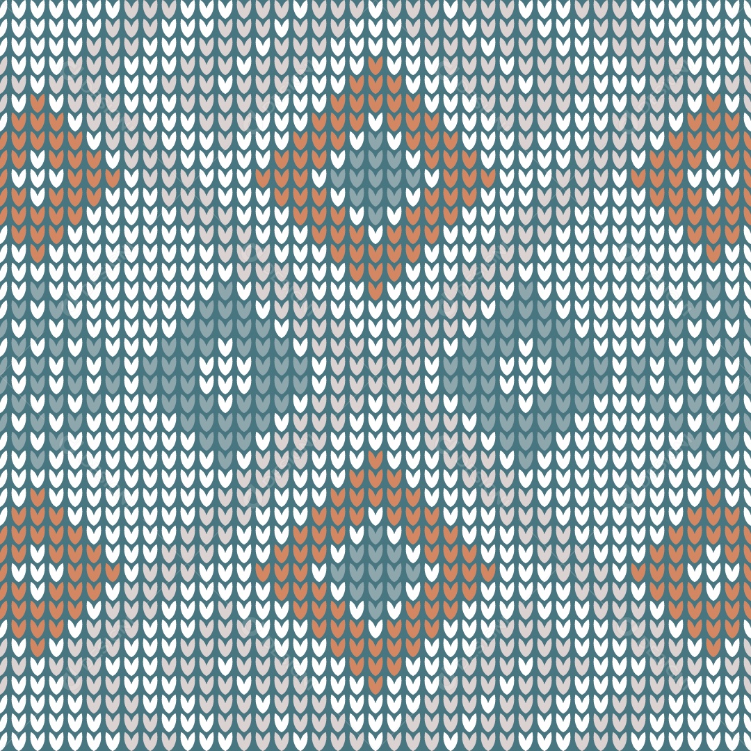 Padrões de Tricô Coloridos Ilustração Vetor EPS