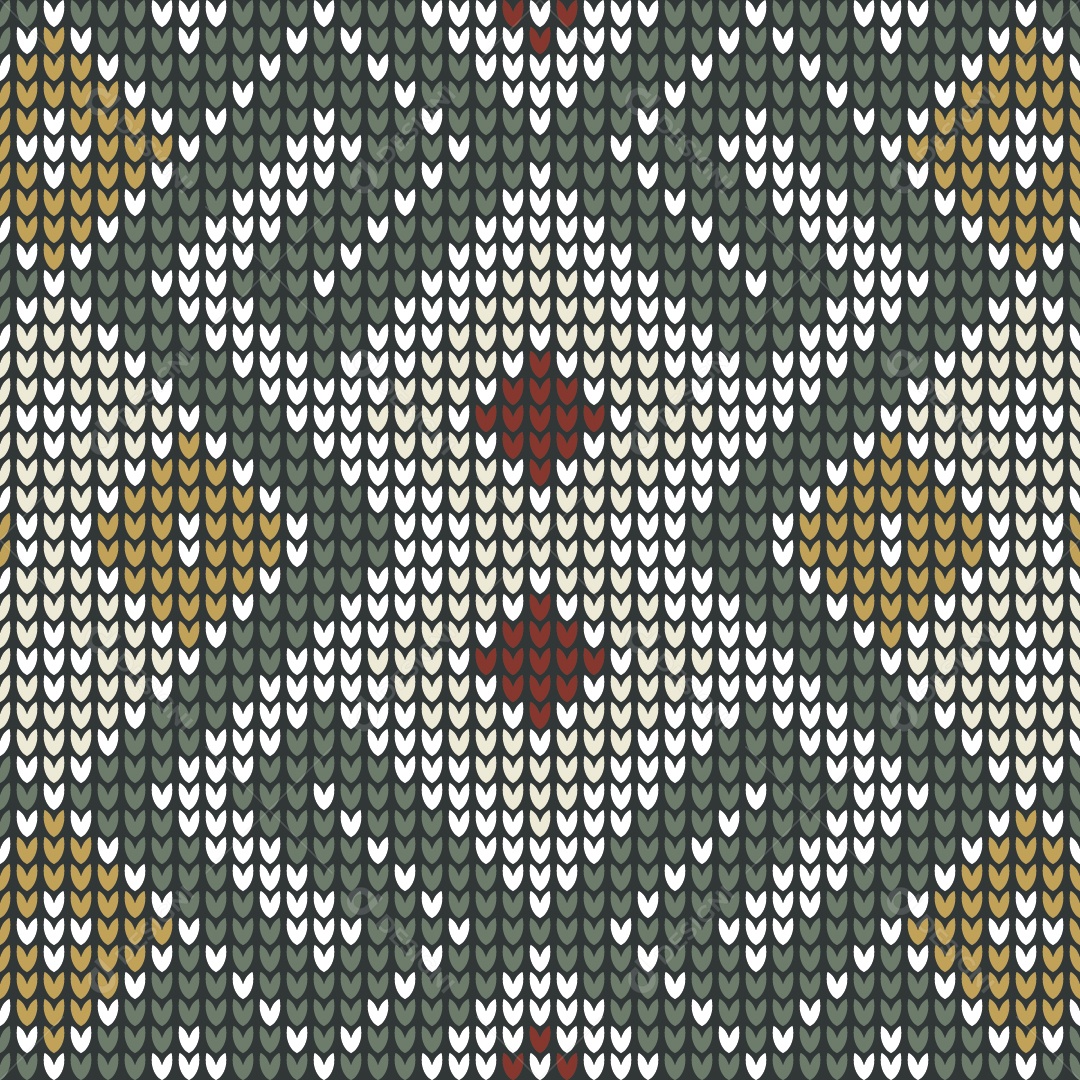 Padrões de Tricô Coloridos Ilustração Vetor EPS