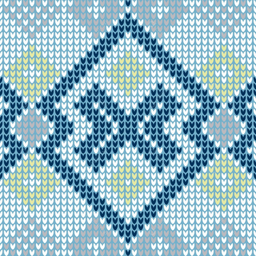 Padrões de Tricô Coloridos Ilustração Vetor EPS