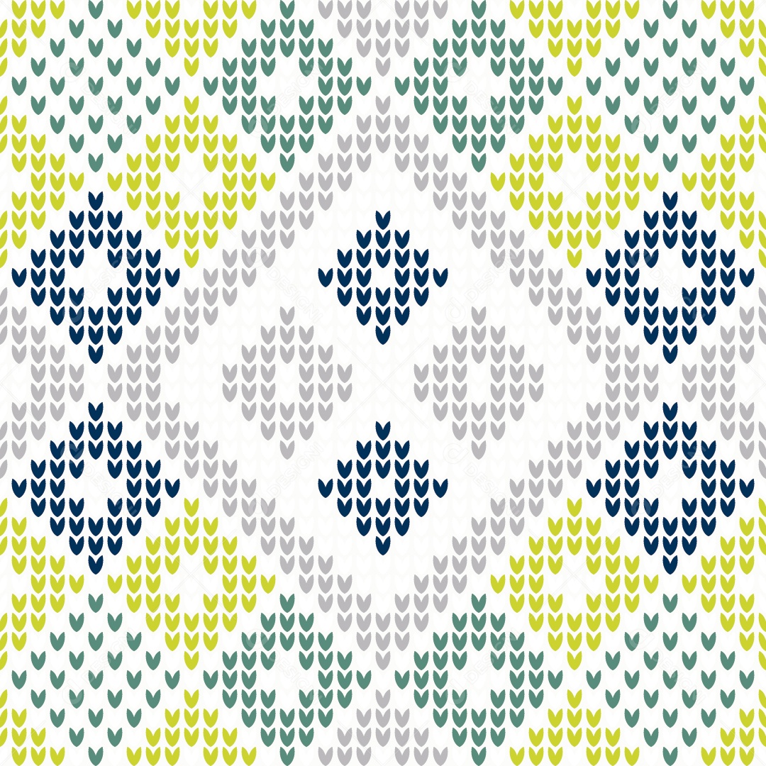 Padrões de Tricô Coloridos Ilustração Vetor EPS