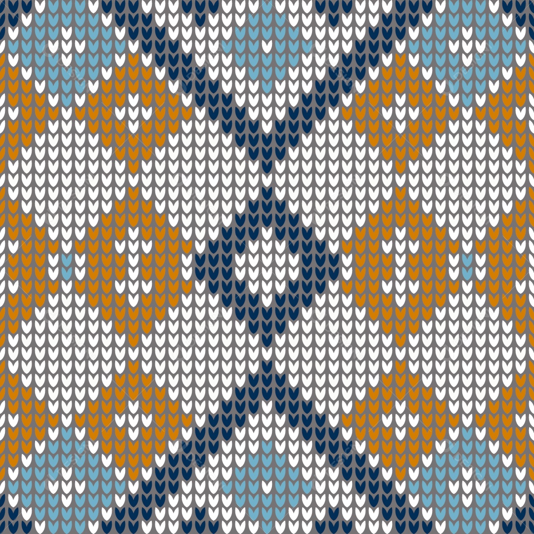 Padrões de Tricô Coloridos Ilustração Vetor EPS