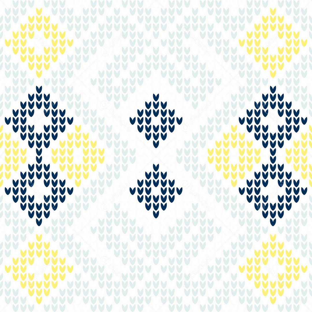 Padrões de Tricô Coloridos Ilustração Vetor EPS