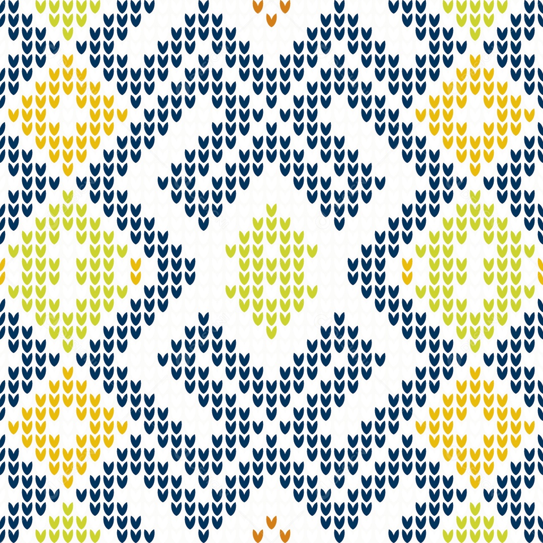 Padrões de Tricô Coloridos Ilustração Vetor EPS