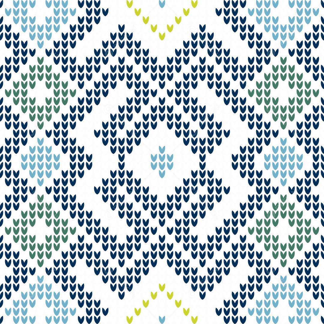 Padrões de Tricô Coloridos Ilustração Vetor EPS