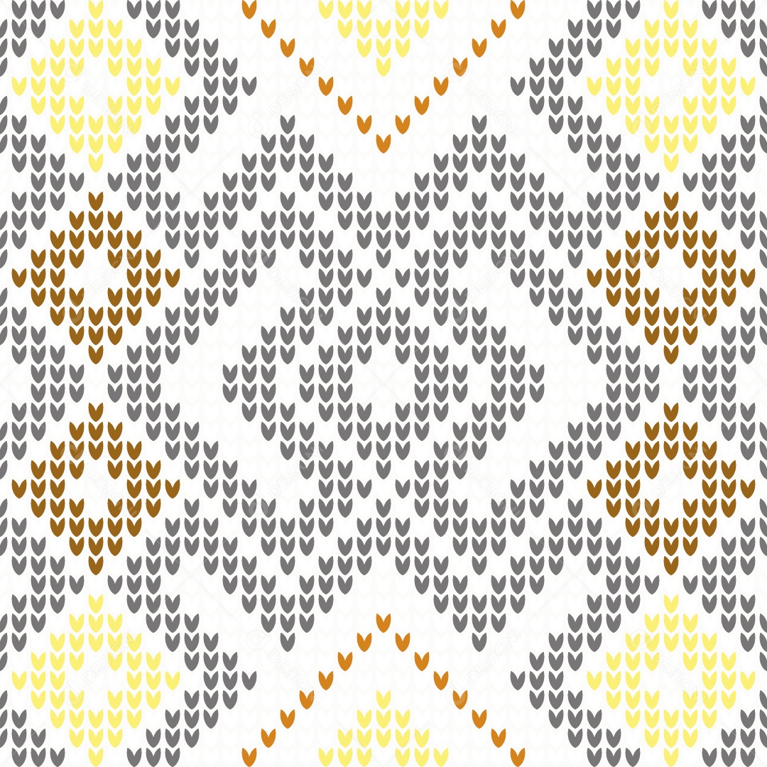 Padrões de Tricô Coloridos Ilustração Vetor EPS