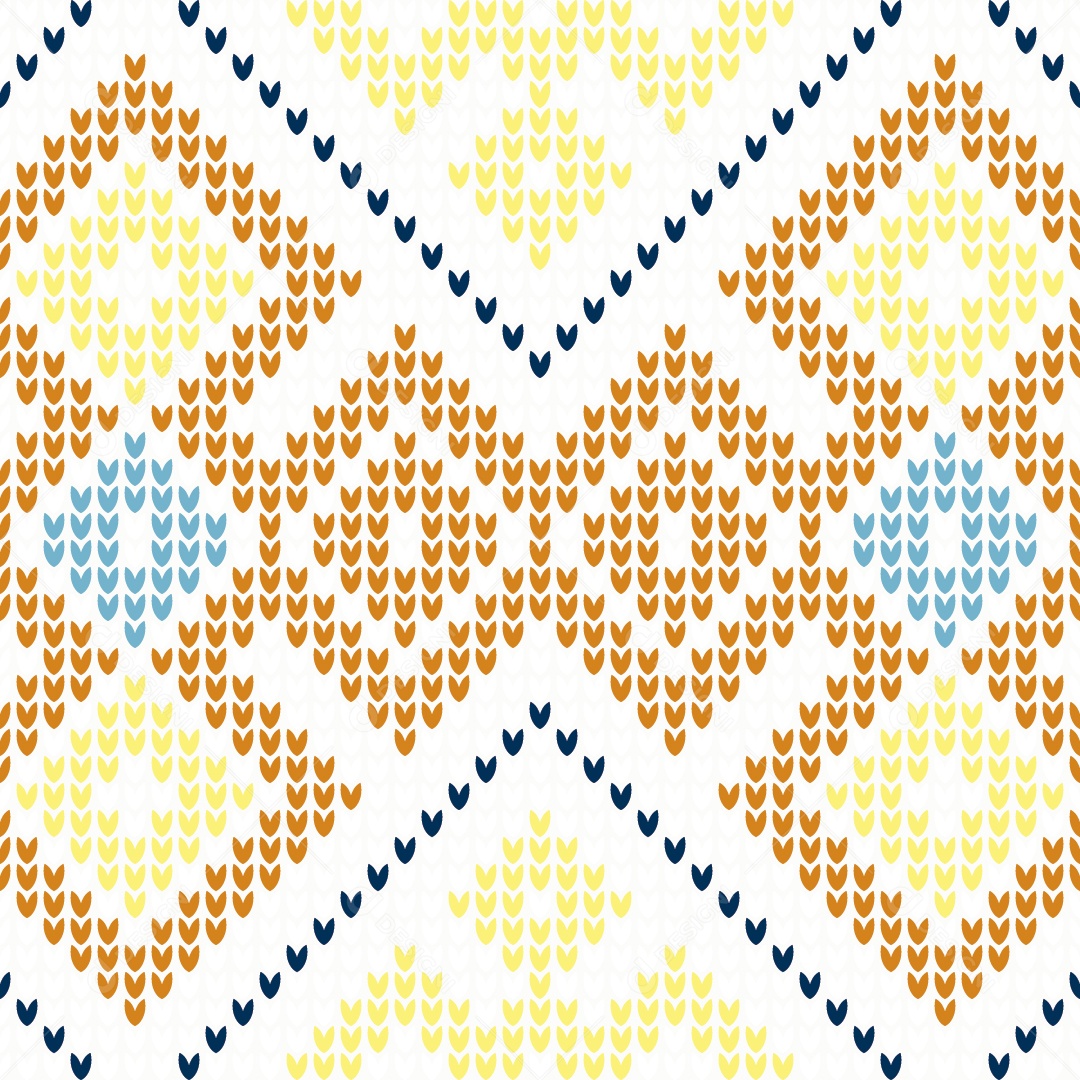 Padrões de Tricô Coloridos Ilustração Vetor EPS