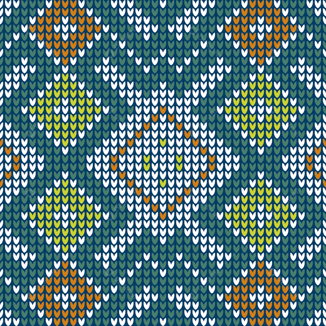 Padrões de Tricô Coloridos Ilustração Vetor EPS