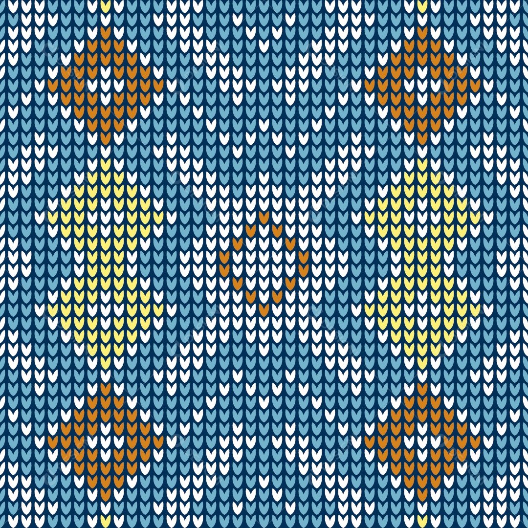 Padrões de Tricô Coloridos Ilustração Vetor EPS