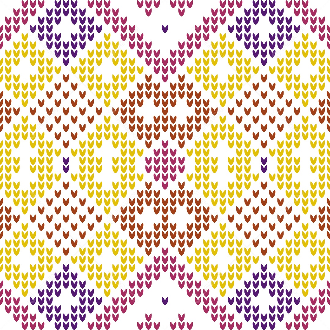 Ilustração de Padrões de Tricô Coloridos Vetor EPS