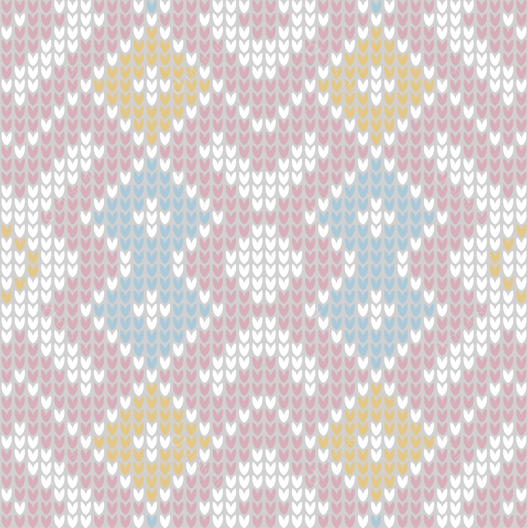 Ilustração de Padrões de Tricô Coloridos Vetor EPS