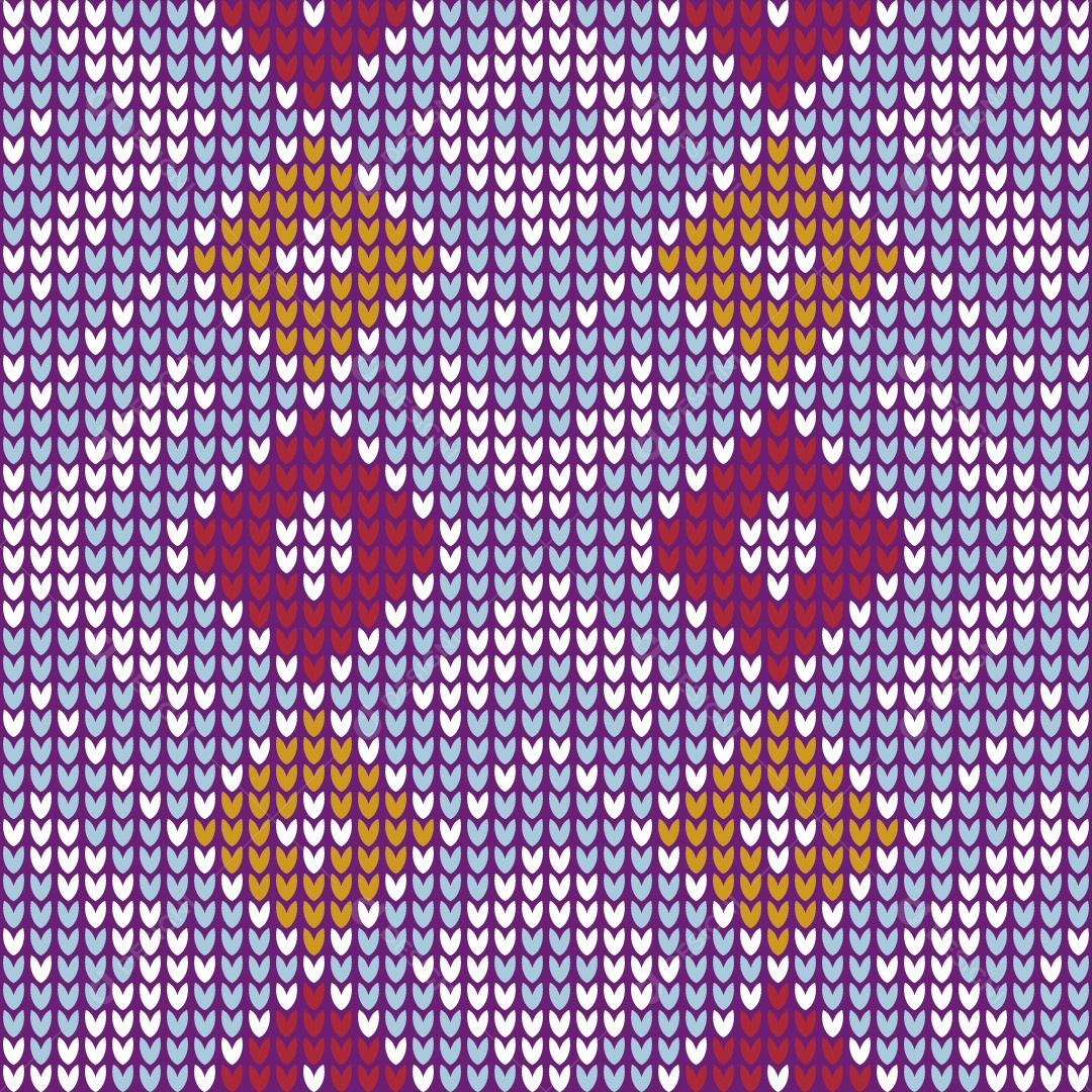 Ilustração de Padrões de Tricô Coloridos Vetor EPS