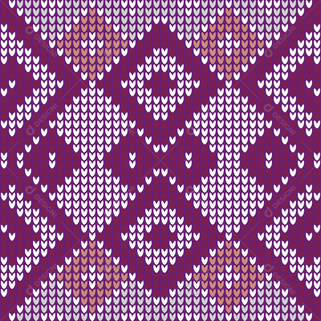 Ilustração de Padrões de Tricô Coloridos Vetor EPS