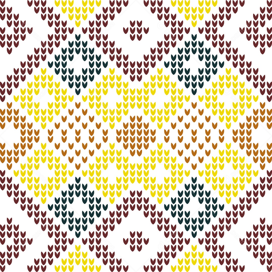 Ilustração de Padrões de Tricô Coloridos Vetor EPS