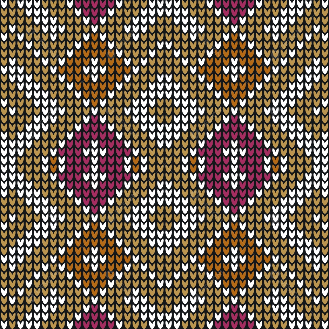 Ilustração de Padrões de Tricô Coloridos Vetor EPS