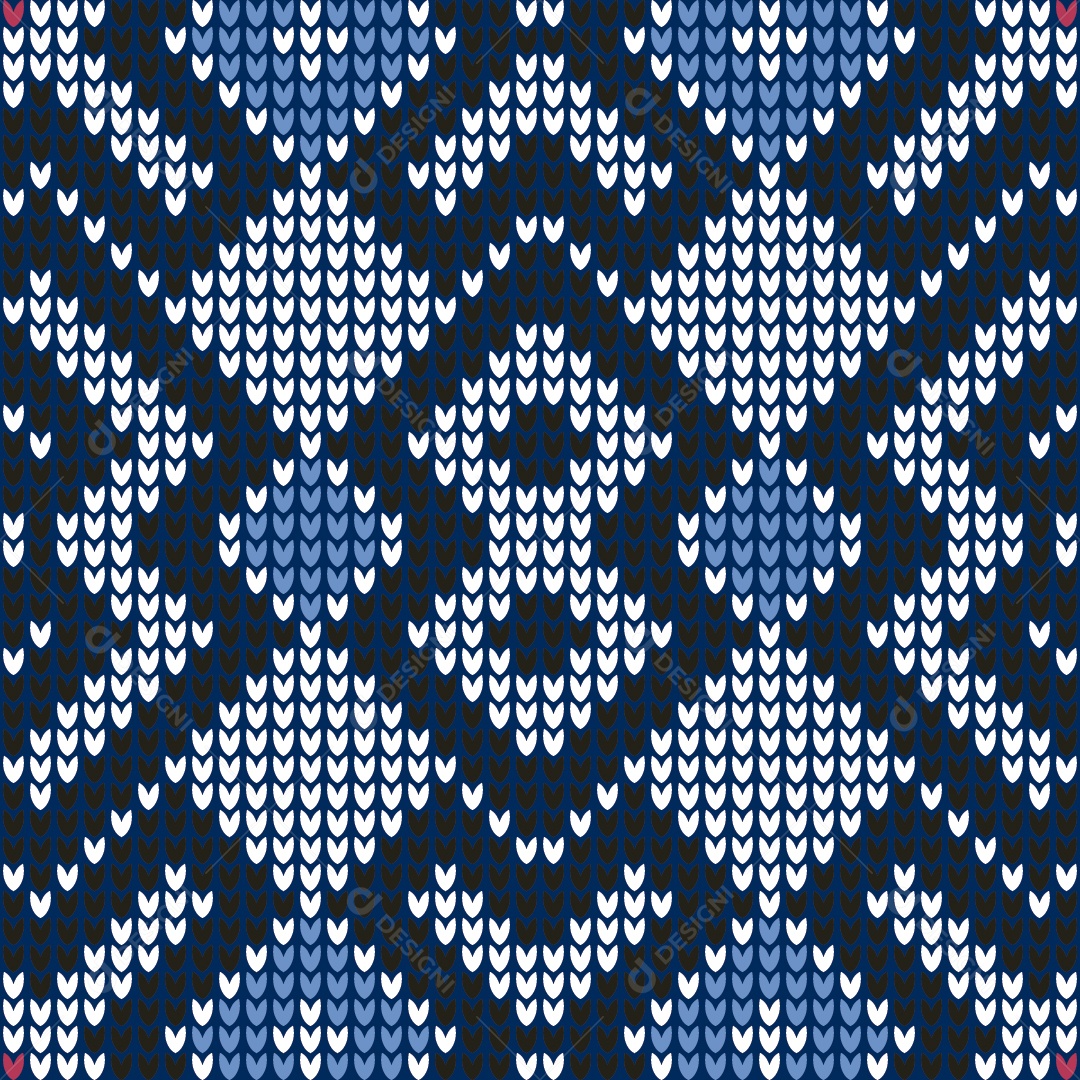 Ilustração de Padrões de Tricô Coloridos Vetor EPS