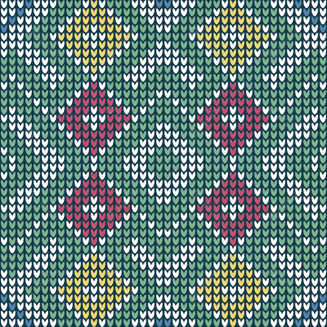 Ilustração de Padrões de Tricô Coloridos Vetor EPS