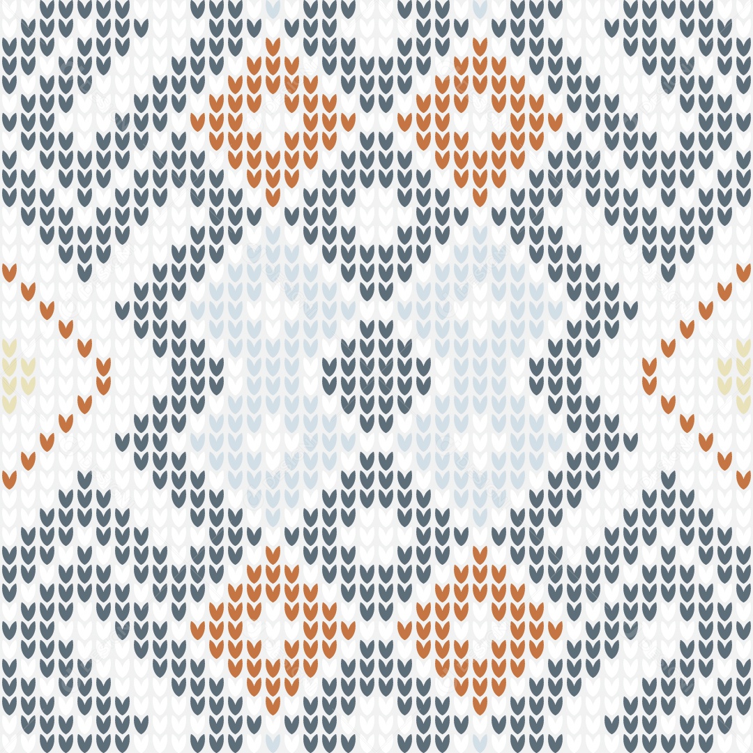 Ilustração de Padrões de Tricô Coloridos Vetor EPS