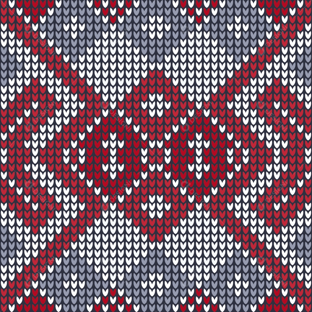 Ilustração de Padrões de Tricô Coloridos Vetor EPS