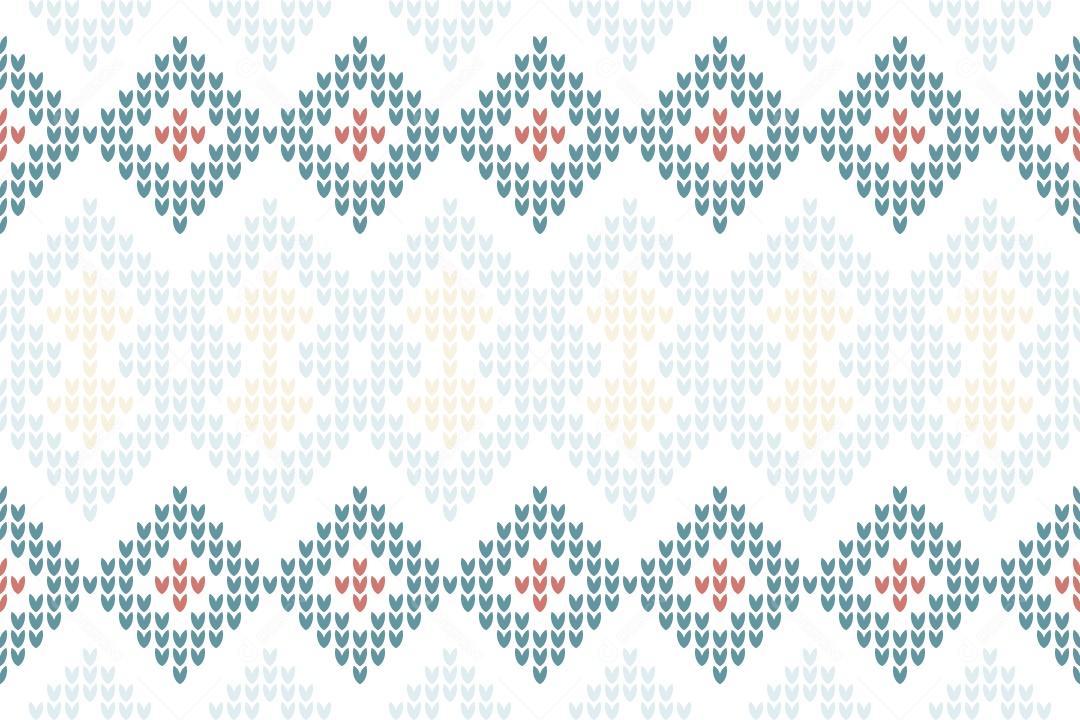 Ilustração de Padrões de Tricô Coloridos Vetor EPS