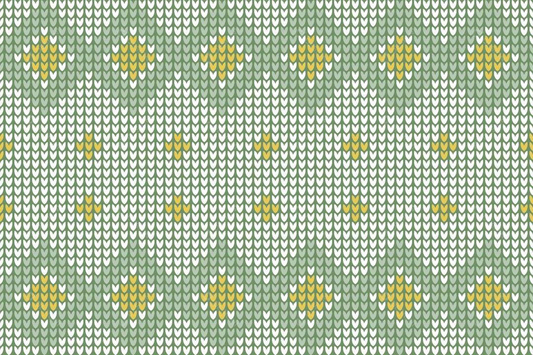 Ilustração de Padrões de Tricô Verde Vetor EPS