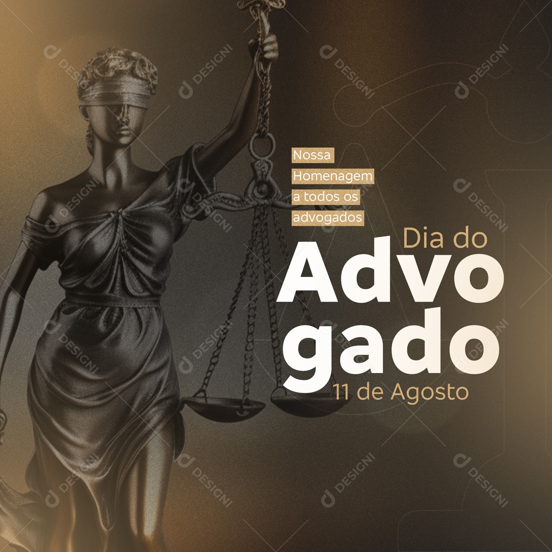 Dia Do Advogado Social Media PSD Editável
