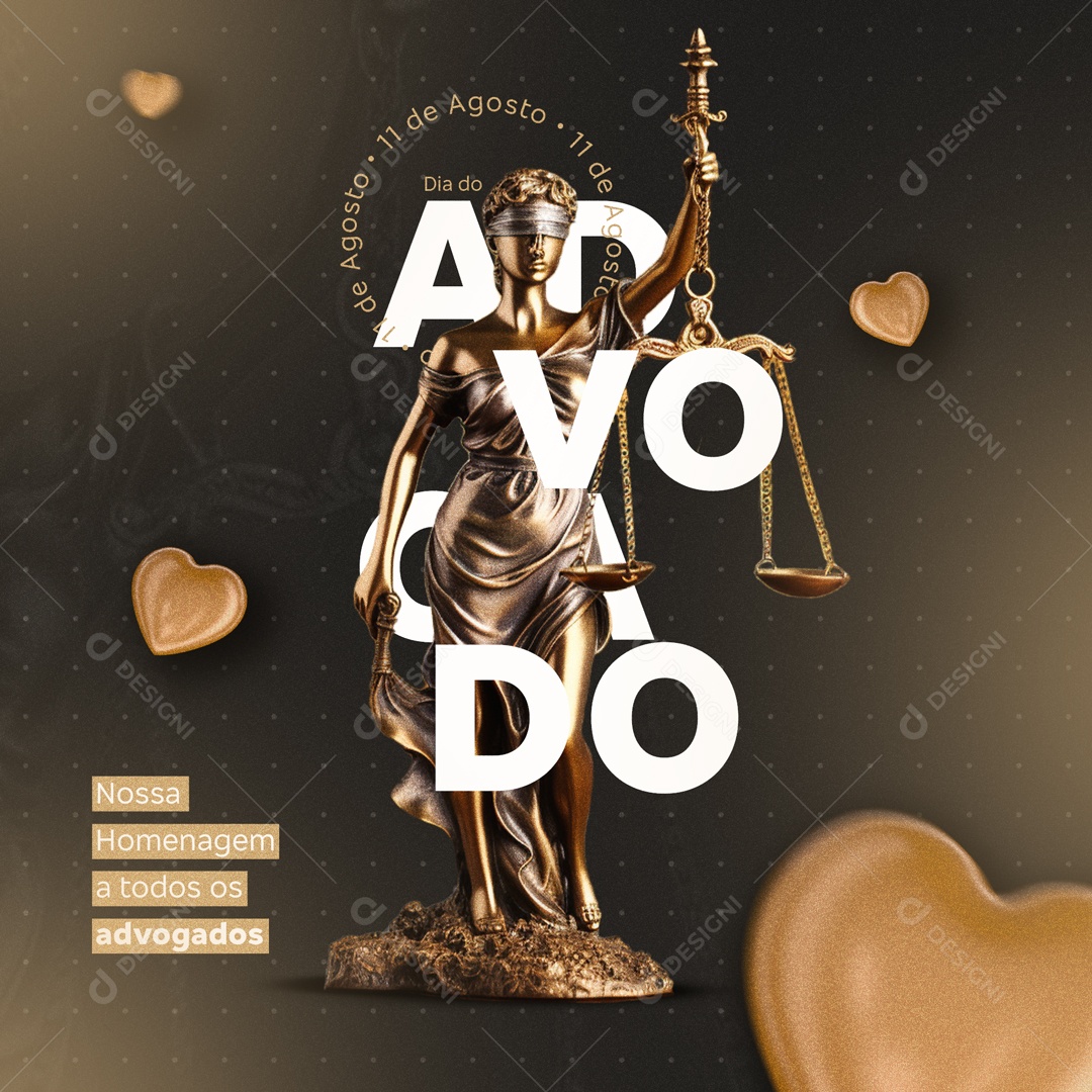 Dia Do Advogado Social Media PSD Editável