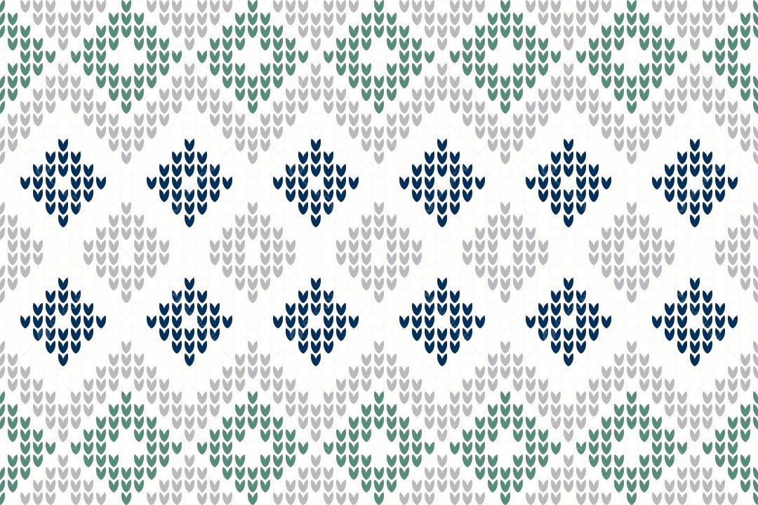 Ilustração de Padrões de Tricô Coloridos Vetor EPS