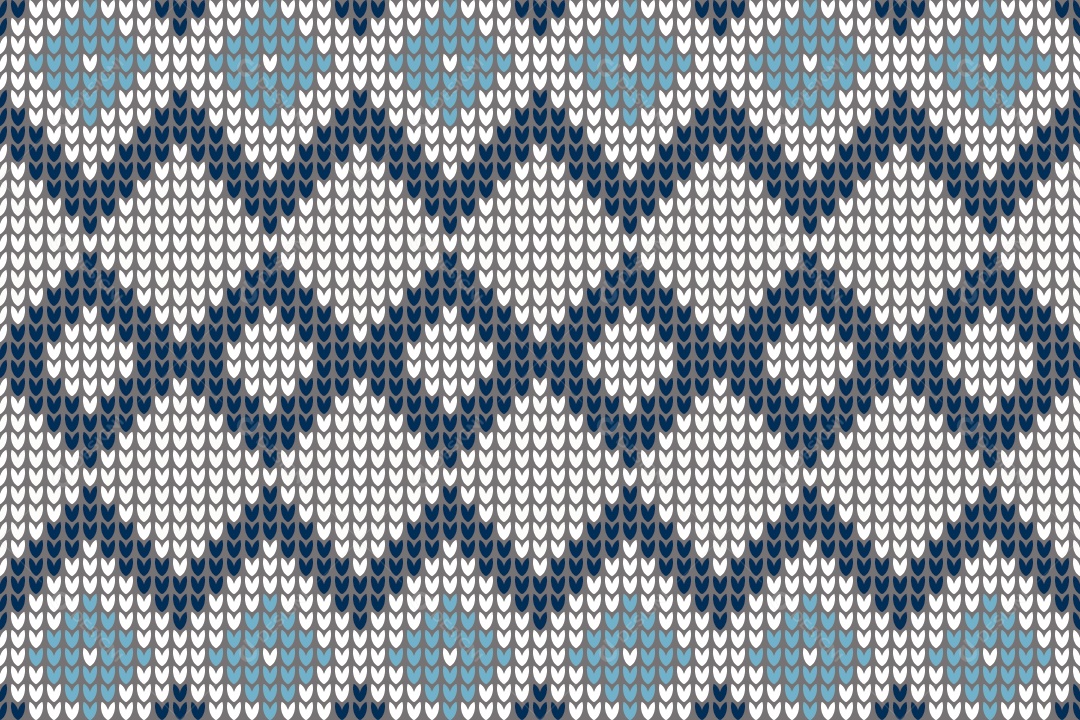 Ilustração de Padrões de Tricô Coloridos Vetor EPS