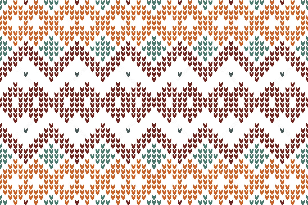 Ilustração de Padrões de Tricô Coloridos Vetor EPS