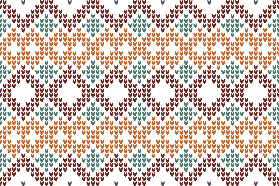 Ilustração de Padrões de Tricô Coloridos Vetor EPS