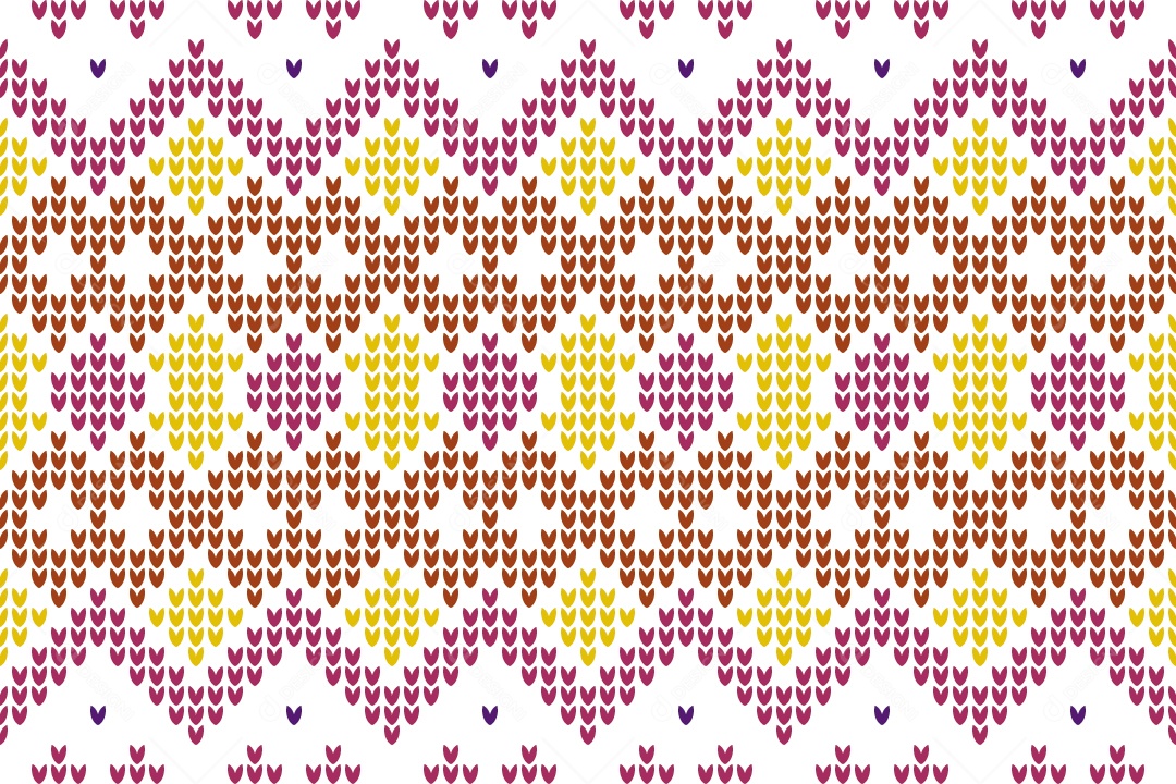 Ilustração de Padrões de Tricô Coloridos Vetor EPS