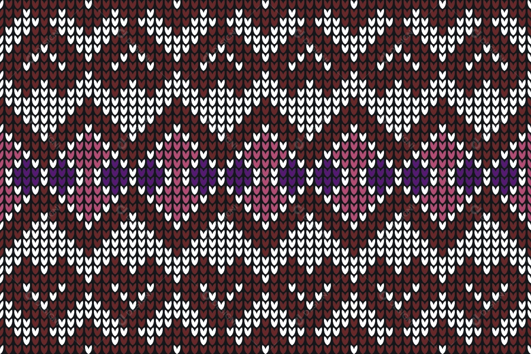 Ilustração de Padrões de Tricô Coloridos Vetor EPS