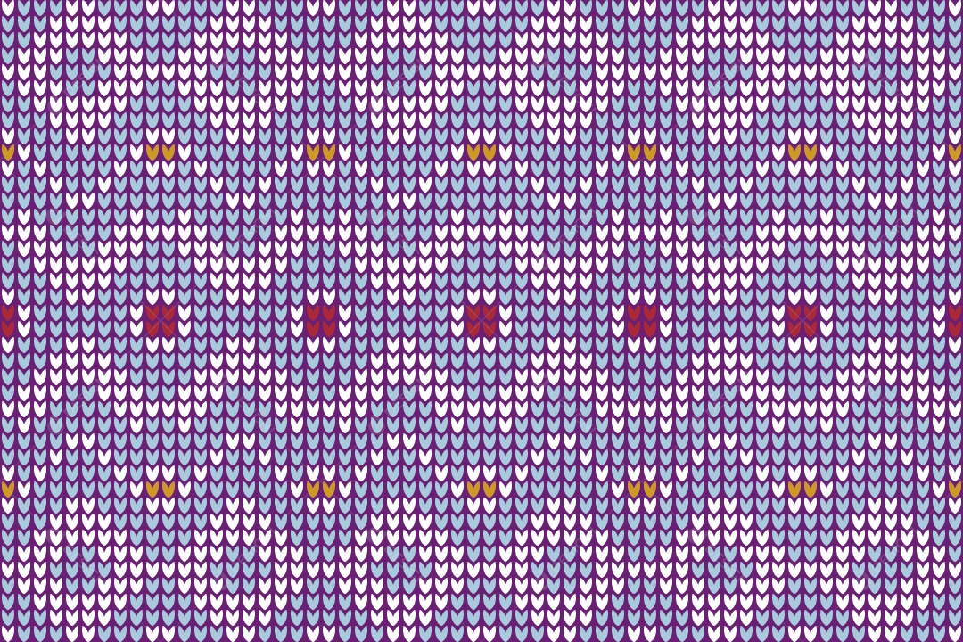 Padrões de Tricô Coloridos Ilustração Vetor EPS