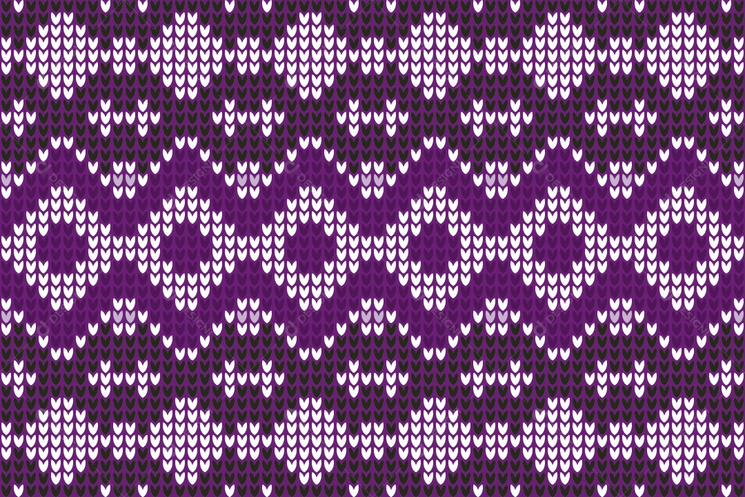 Padrões de Tricô Coloridos Ilustração Vetor EPS