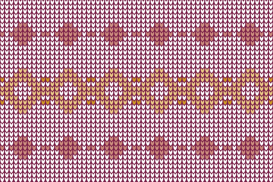 Padrões de Tricô Coloridos Ilustração Vetor EPS