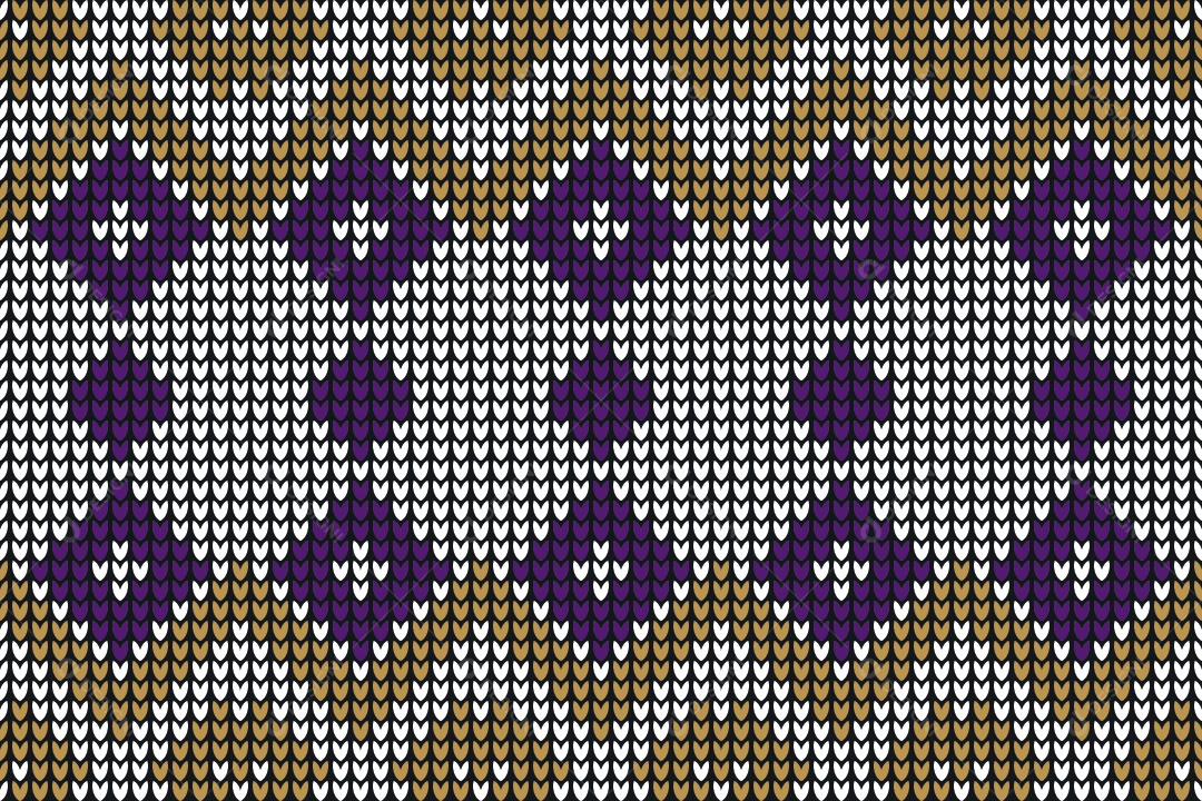 Padrões de Tricô Coloridos Ilustração Vetor EPS