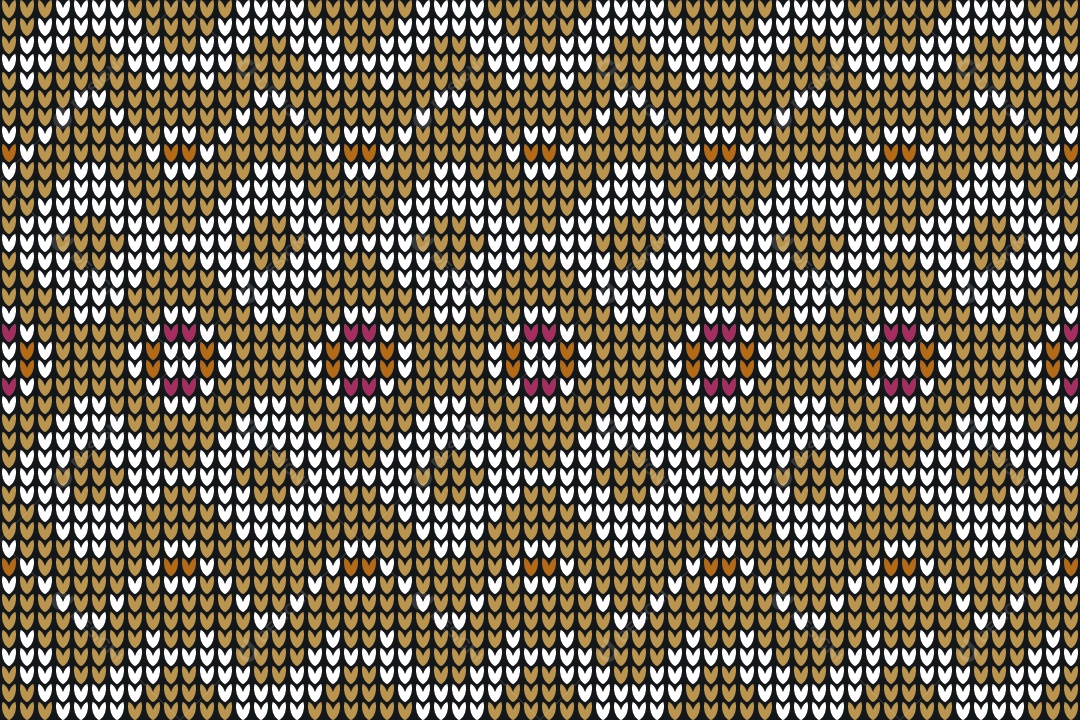 Padrões de Tricô Coloridos Ilustração Vetor EPS