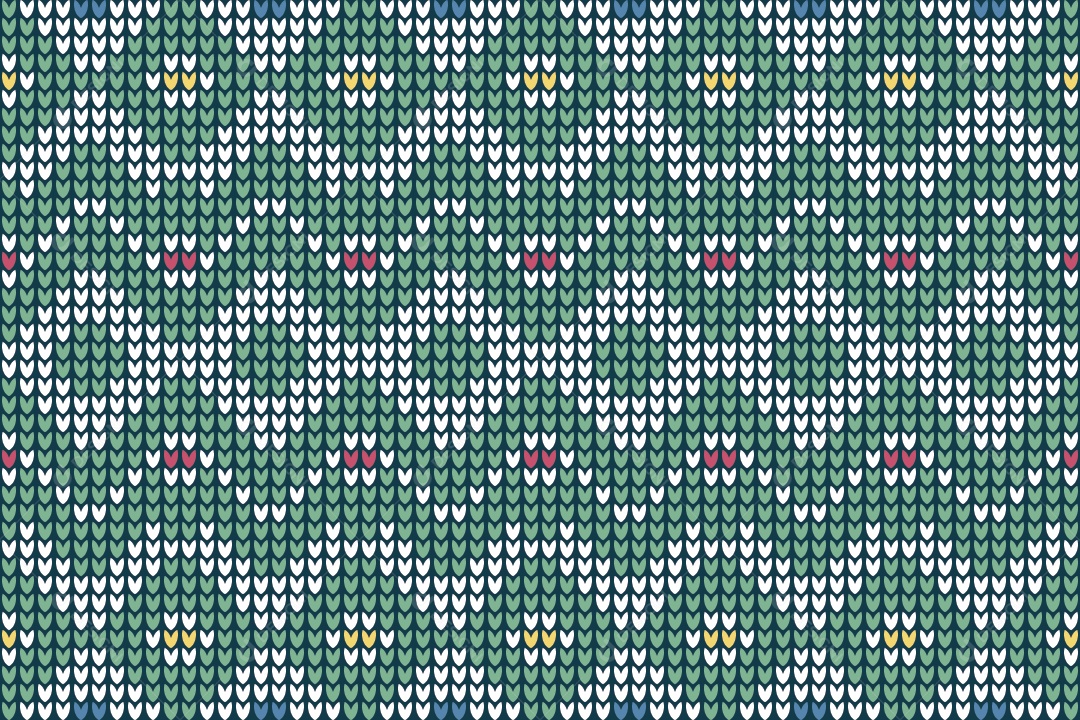 Padrões de Tricô Coloridos Ilustração Vetor EPS