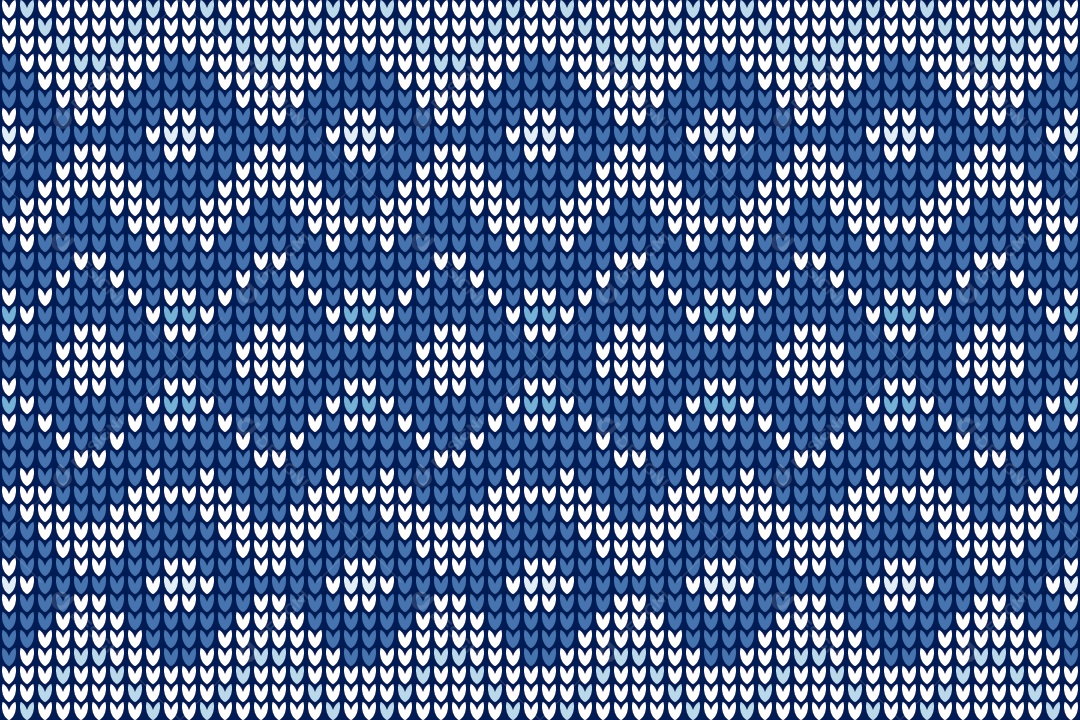 Padrões de Tricô Coloridos Ilustração Vetor EPS