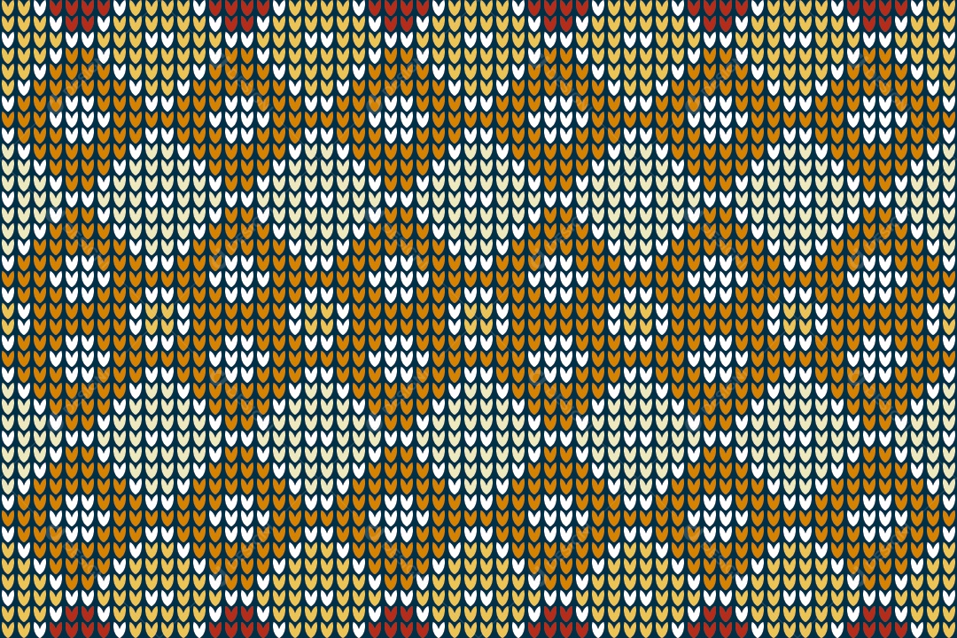 Padrões de Tricô Coloridos Ilustração Vetor EPS