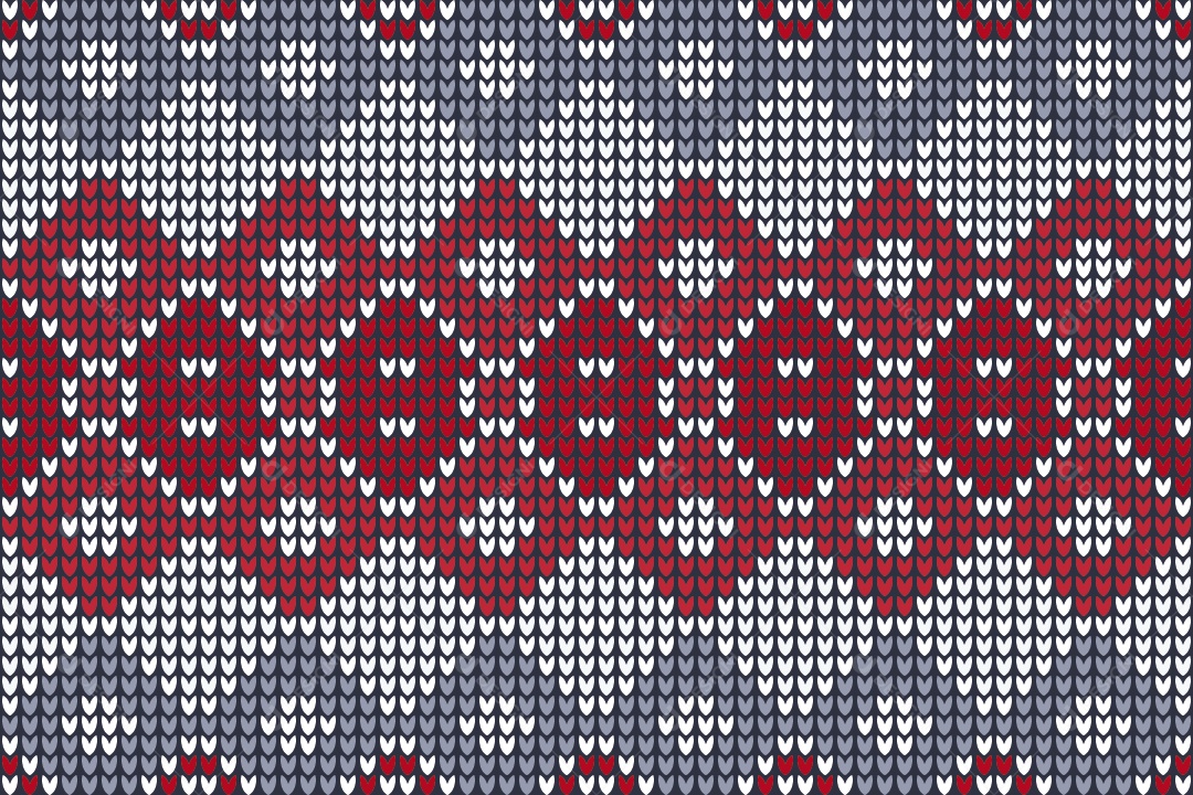 Padrões de Tricô Coloridos Ilustração Vetor EPS