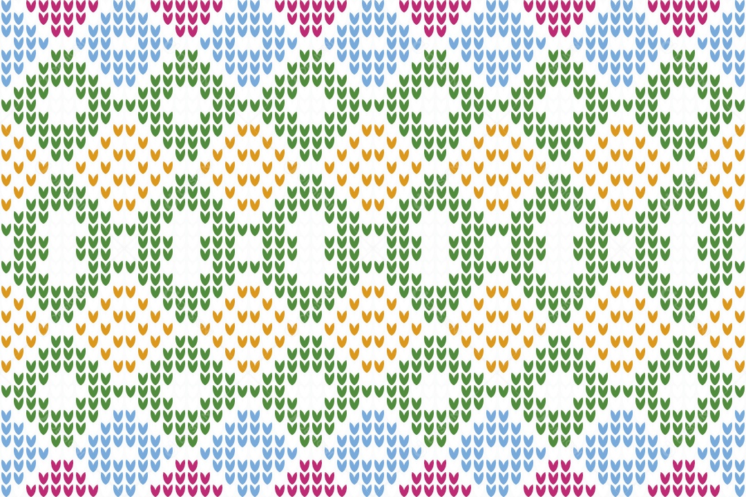 Padrões de Tricô Coloridos Ilustração Vetor EPS