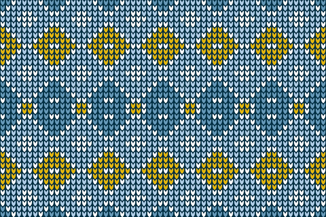 Padrões de Tricô Coloridos Ilustração Vetor EPS