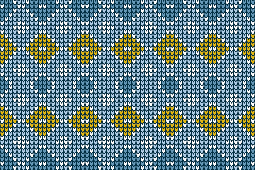 Padrões de Tricô Coloridos Ilustração Vetor EPS